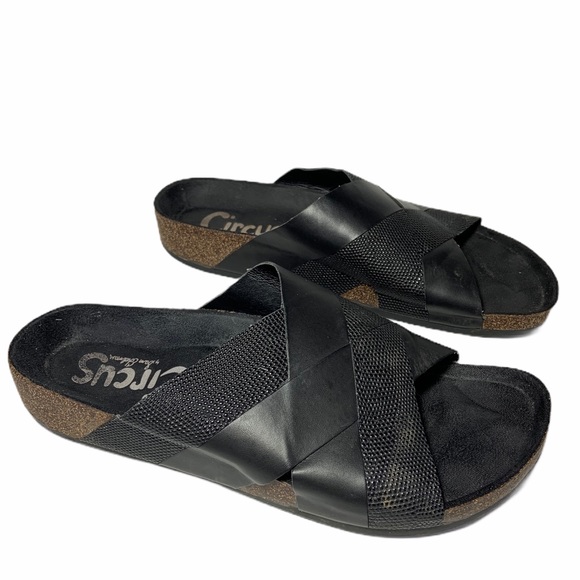 Circus by Sam Edelman Black Slide On Sandal Sz 8 - Picture 1 of 7